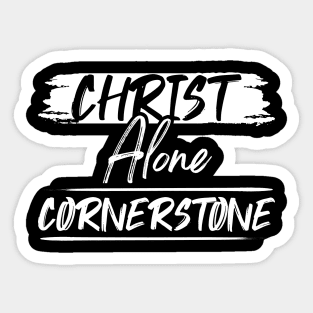 Christ Alone Cornerstone Sticker